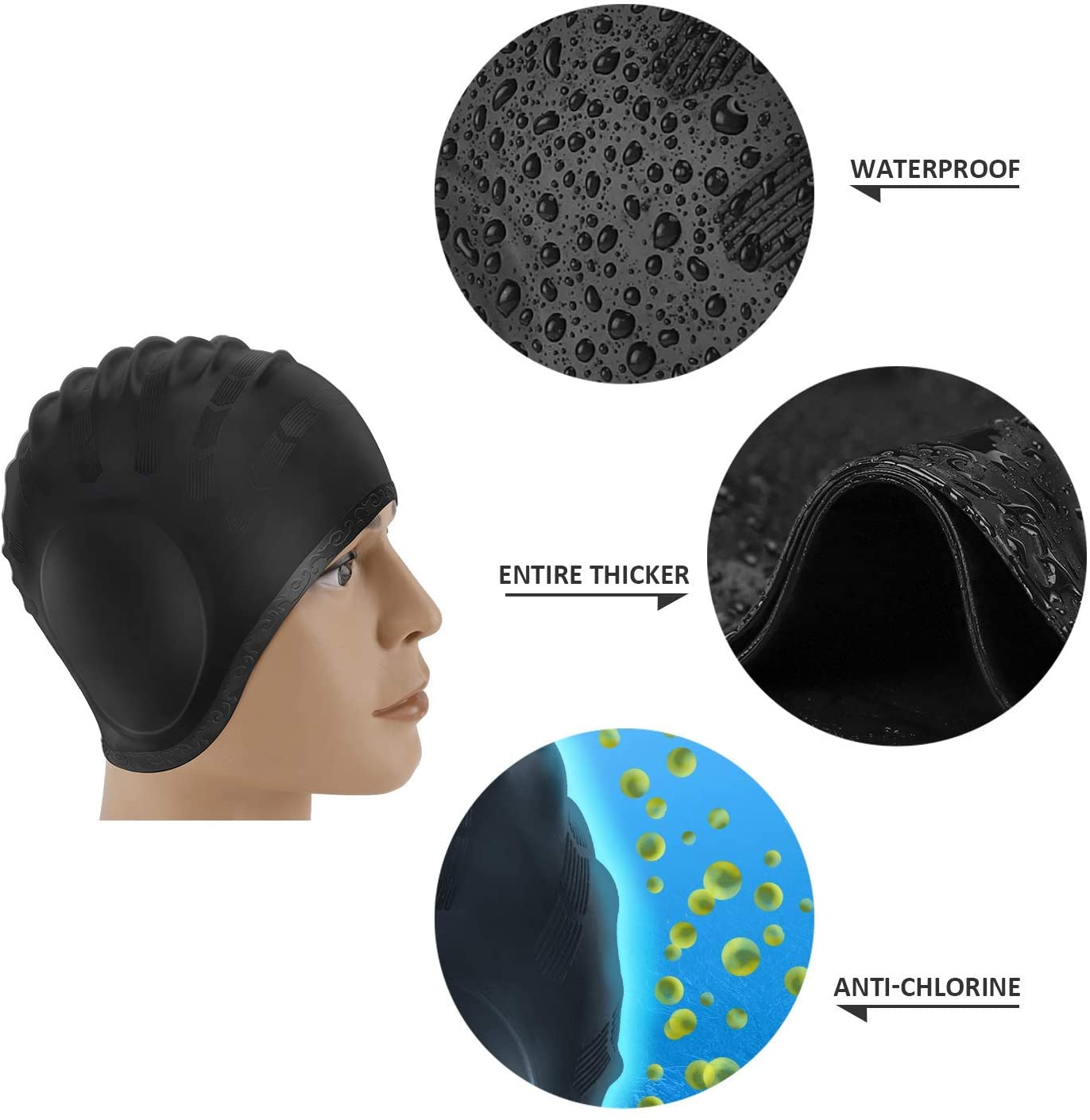 Adults Swimming Caps Men Women - Aquatic Sports Cap ulasan dan harga