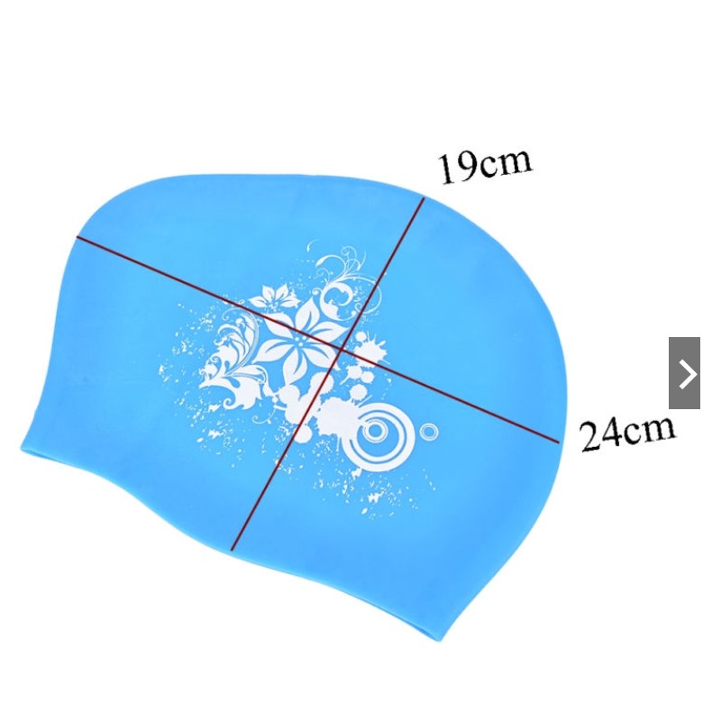 Silicone Swimming Cap for Long - Aquatic Sports Cap ulasan dan harga