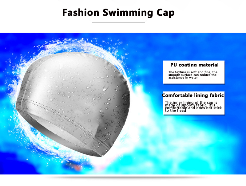 Waterproof PU Swimming Cap for - Aquatic Sports Cap ulasan dan harga