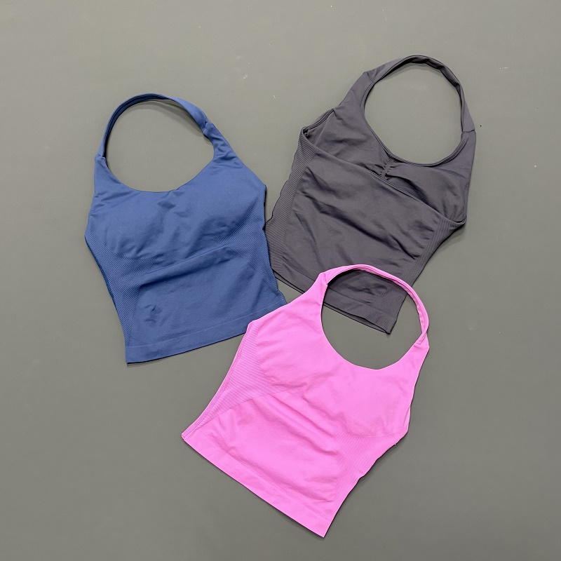 Women Halter Neck Sports Top S - Aquatic Gym ulasan dan harga