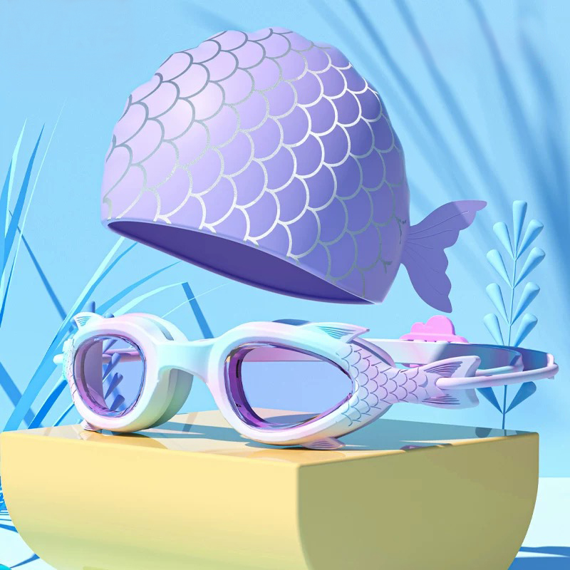 Children's Swimming Goggles; W - Aquatic Sports Cap ulasan dan harga