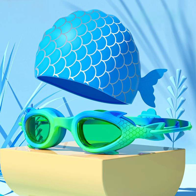 Children's Swimming Goggles; W - Aquatic Sports Cap ulasan dan harga
