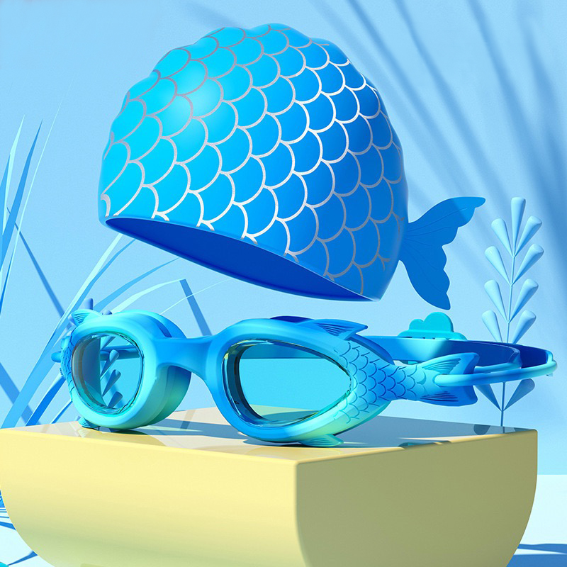 Children's Swimming Goggles; W - Aquatic Sports Cap ulasan dan harga