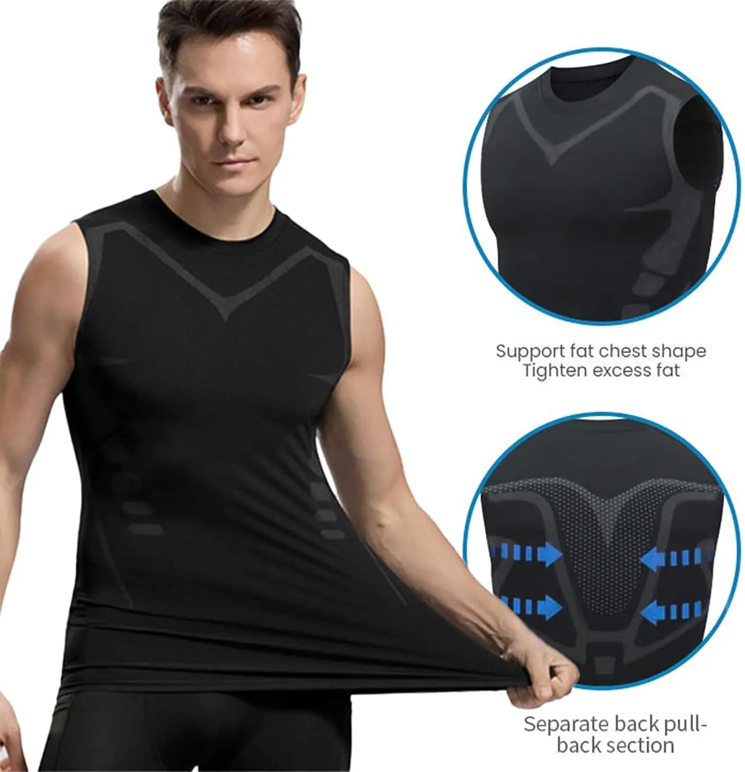 Compression Tank Top Men Gym S - Aquatic Gym ulasan dan harga