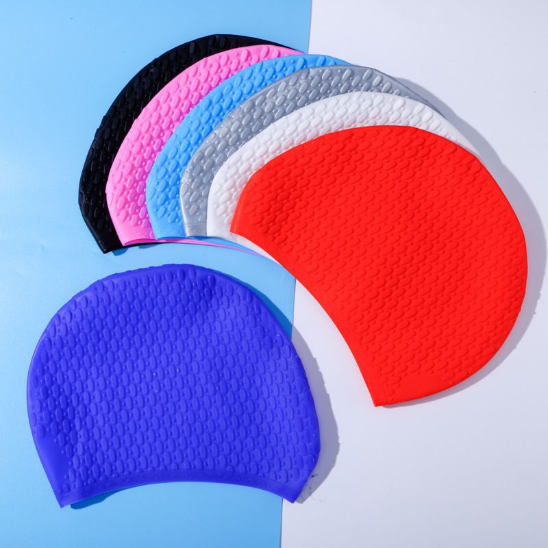 Silicone Swimming Cap for Adul - Aquatic Sports Cap ulasan dan harga