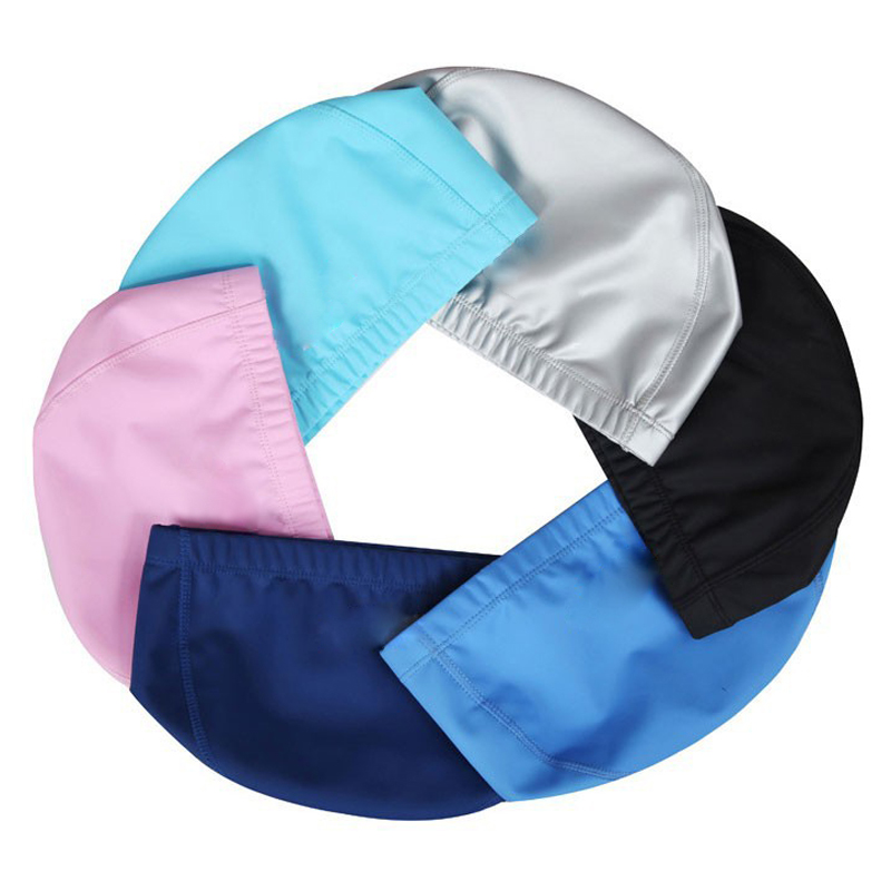PU Fabric Swimming Cap Men Wom - Aquatic Sports Cap ulasan dan harga