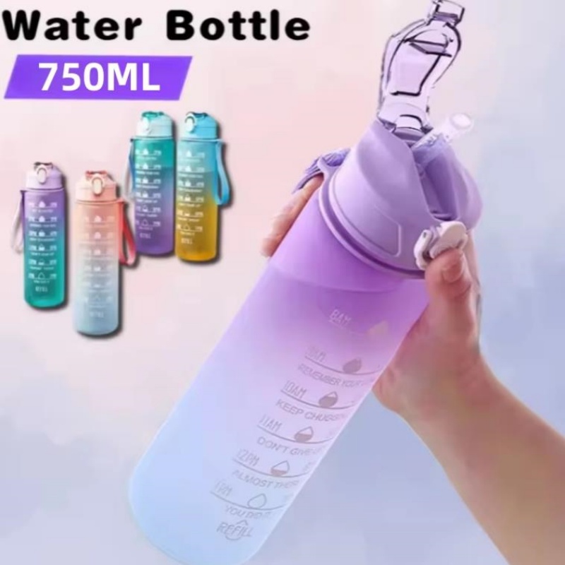 750ML Sports Water Bottle with - Aquatic Gym ulasan dan harga
