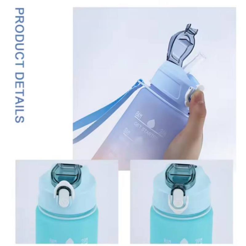750ML Sports Water Bottle with - Aquatic Gym ulasan dan harga