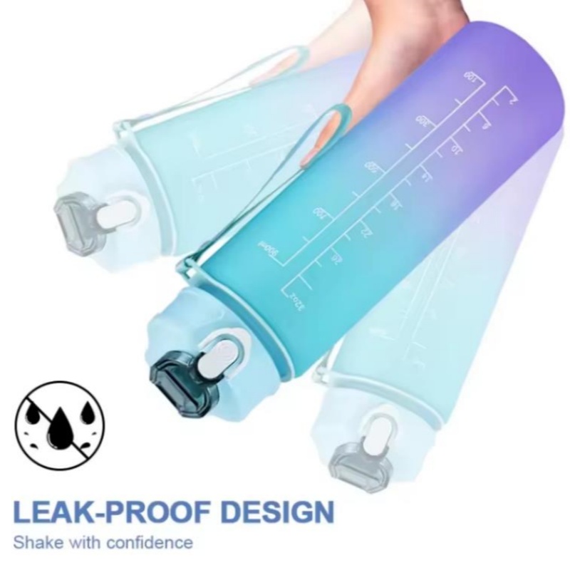 750ML Sports Water Bottle with - Aquatic Gym ulasan dan harga