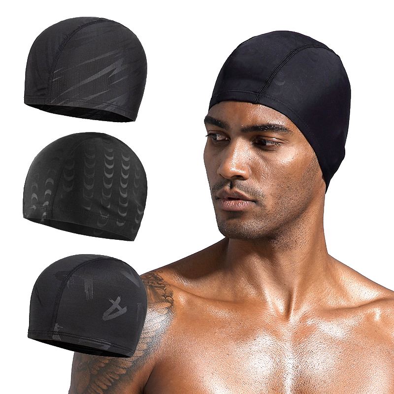 1pc Nylon Waterproof Swim Cap  - Aquatic Sports Cap ulasan dan harga